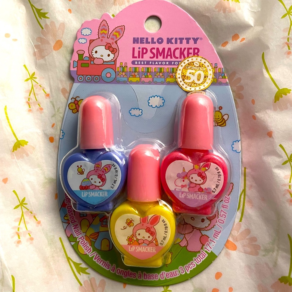 Hello Kitty Lip Smackers Nail Polish Set
